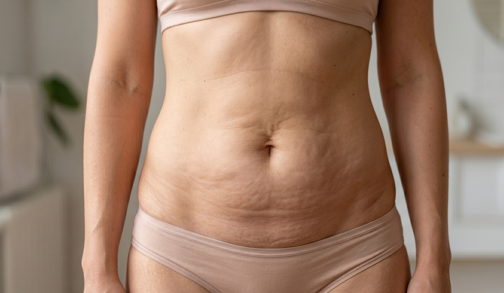 Body firming cream texture close-up