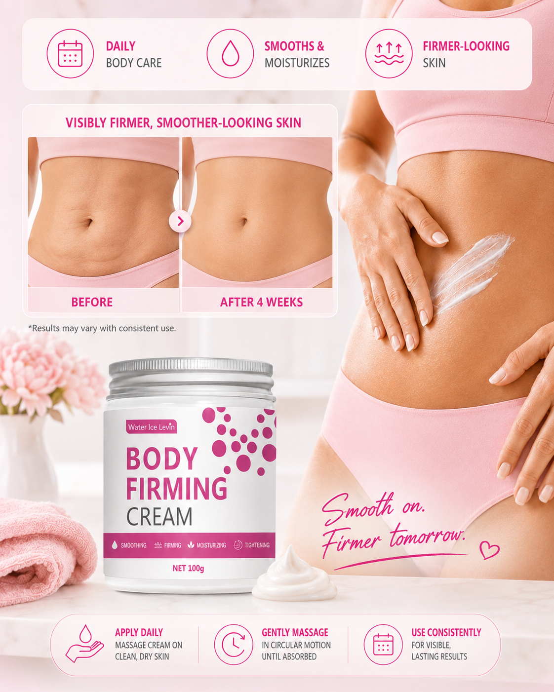 TONEA Body Firming Cream product lifestyle image